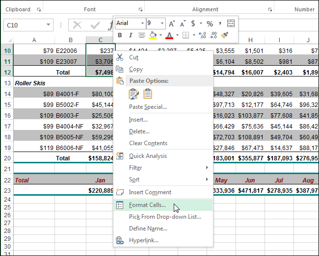 How to hide columns in excel for mac pro